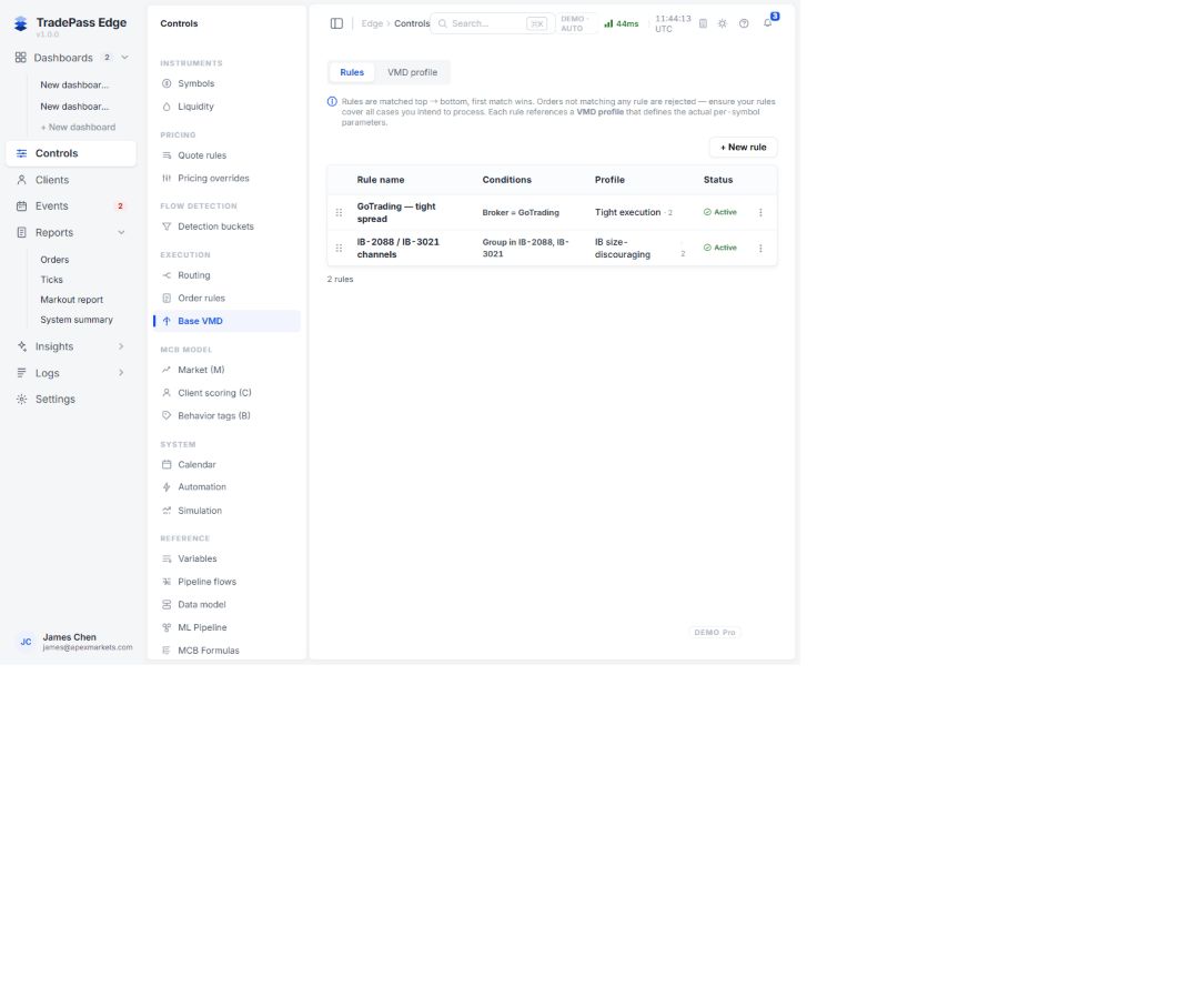 Controls → Base VMD